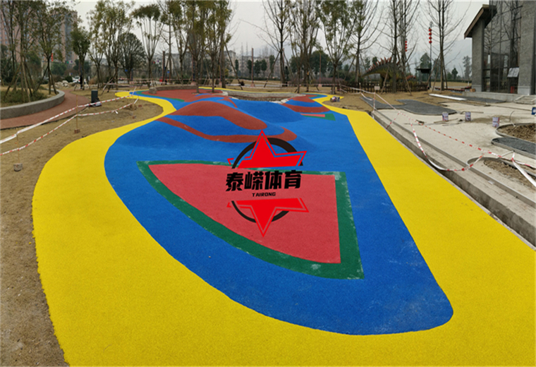 人才公寓销售中心儿童游乐区EPDM塑胶地坪